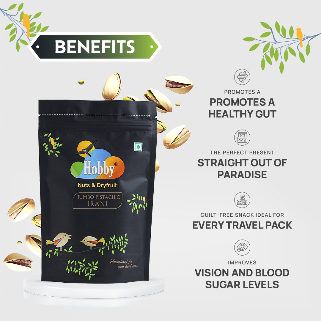 Hobby Jumbo Pistachio Irani 250 gm - Image 3