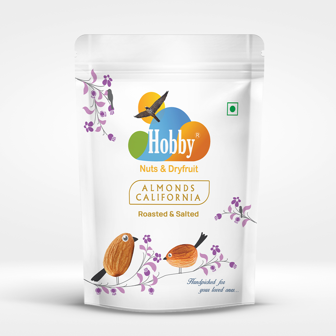 Hobby Almond California (Roasted & Salted) 250 gm