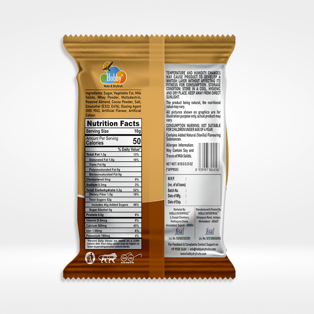 Hobby Chocolate Almond 10g - Image 2