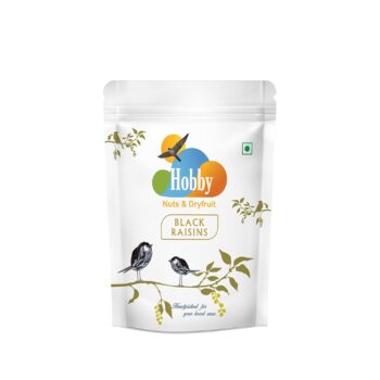Premium Black Raisins with Seed 250g in resealable pouch for healthy snacking