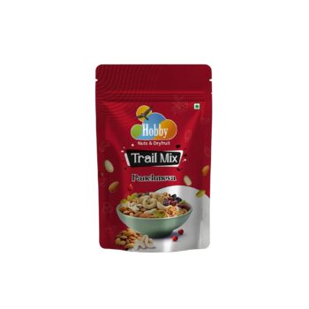 Hobby Premium Panchmewa Trail Mix 250g pouch with mixed dry fruits and seeds healthy snack blend rich in vitamins and minerals