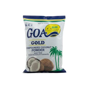 Goa Gold Premium Compounded Coconut Powder 1kg pack made from selected quality coconuts for baking, sweets, chutneys and cooking