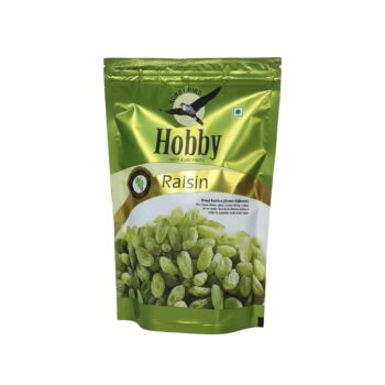 Premium Green Raisins Kishmish 250g pouch with naturally sweet seedless dried grapes for healthy snacking
