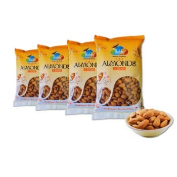 HOBBY California Almonds 1kg, premium raw natural American Badam Giri, crunchy whole almonds, high protein healthy snack, preservative-free dry fruits.