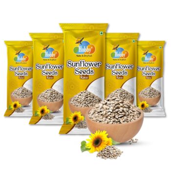 Hobby Raw Sunflower Seeds 100g, premium shelled sunflower seeds, protein and fiber rich superfood, natural healthy snack, suraj mukhi ke beej, vitamin E rich seeds.