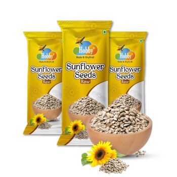 Hobby Raw Sunflower Seeds 100g, premium shelled sunflower seeds, protein and fiber rich superfood, natural healthy snack, suraj mukhi ke beej, vitamin E rich seeds.